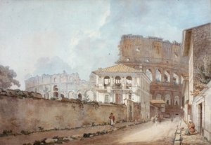 Colosseum, Rom (wc og blyant på lagt papir)